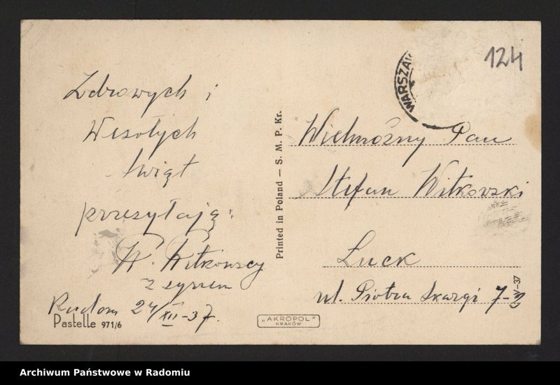 image.from.collection.number "Boże Narodzenie i Nowy Rok w archiwaliach111"