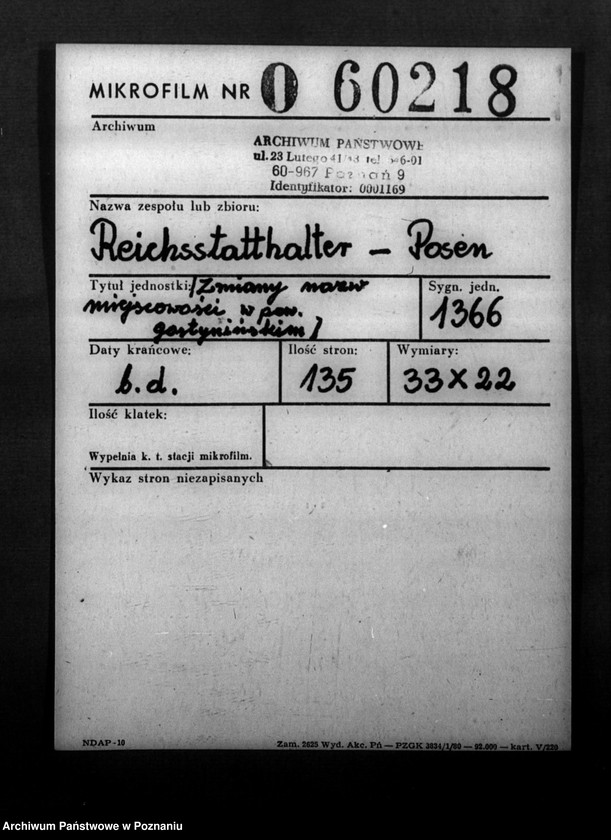 Obraz 2 z jednostki "Zmiany nazw miejscowości w powiecie gostynińskim"