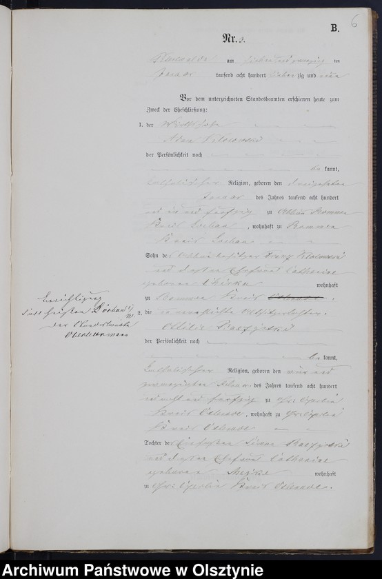 image.from.unit.number "Heiraths-Neben-Register Nr 1 - 23"