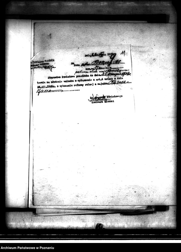 image.from.unit.number "Wyłączenie z art.. 4 ustawy o wykonaniu reformy rolnej z majątku Buszkowo powiatu konińskiego"