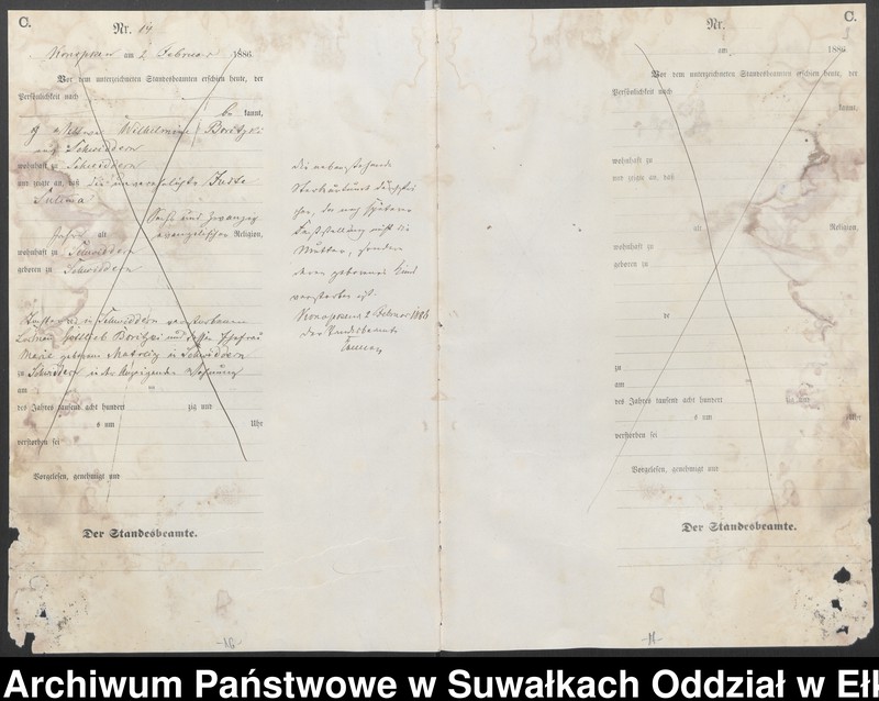 image.from.unit.number "Sterbe-Haupt-Register des Königlichen Preussischen Standes-Amtes Belzonzen Kreis Johannisburg"