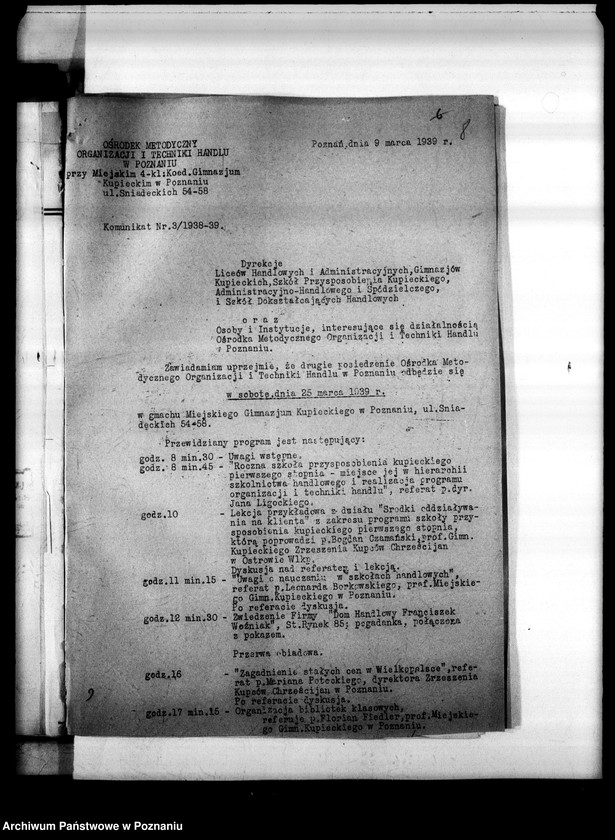 Obraz 12 z jednostki "Miejskie Gimnazjum Kupieckie - Poznań"