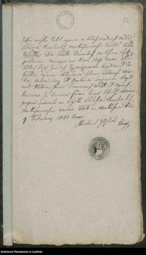 image.from.unit.number "Alegaty do ksiąg urodzeń, zapowiedzi, małżeństw i zgonów z lat 1822 - 1823"