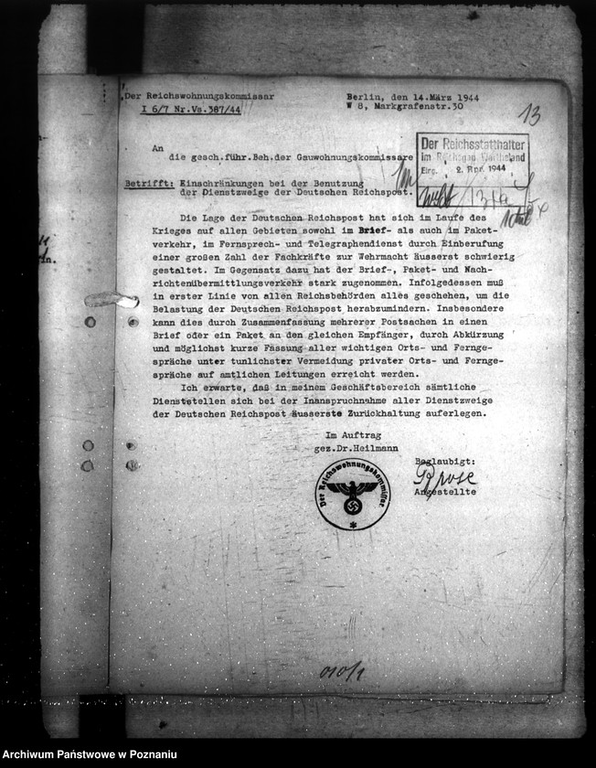 Obraz 17 z jednostki "Vereinfachung und Beschleunigung der Verwaltung"