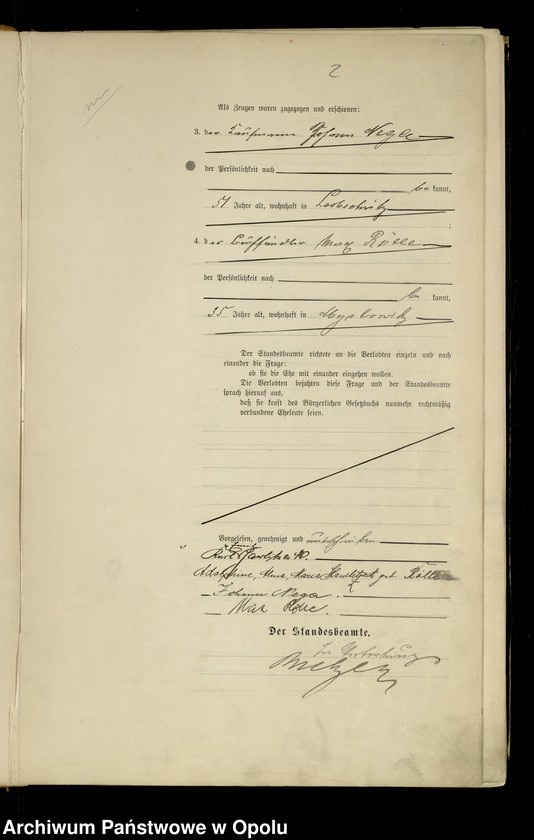 image.from.unit.number "Heiraths-Haupt-Register Standesamts Leobschütz pro 1904"