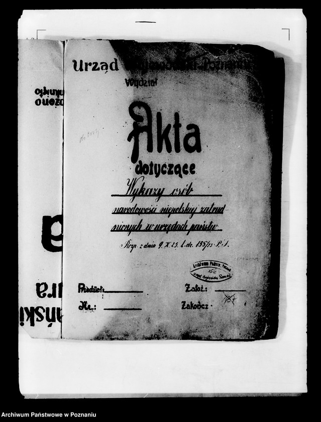 Obraz 4 z jednostki "Wykazy osób narodowości niepolskiej zatrudnionych w urzędach państwowych"