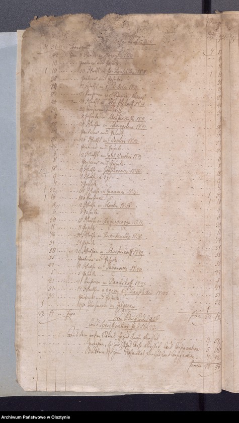 image.from.unit.number "Passenheimsche Stadt Kirchen Rechnung über Einnahme und Ausgabe"