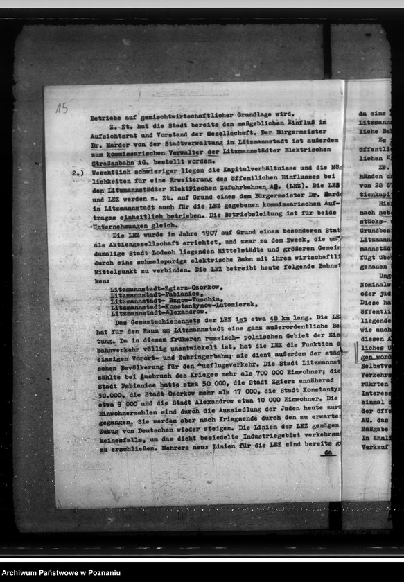 Obraz 19 z jednostki "Vororthahn und Strassenbahn - Litzmannstadt (Łódź)"