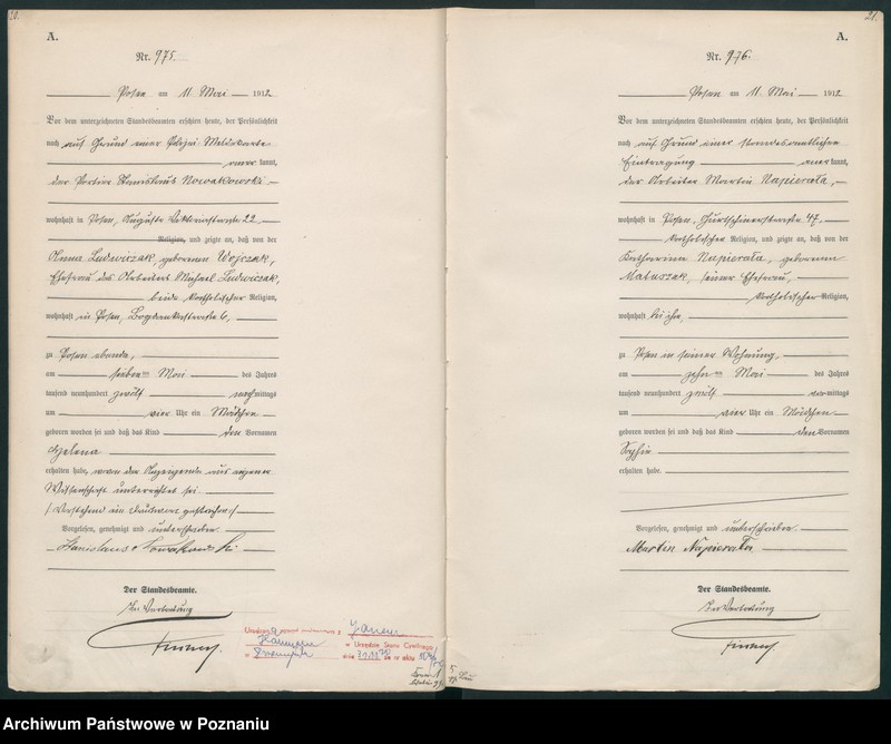 Obraz 13 z jednostki "Księga miejscowa urodzeń tom III [Rejestr główny urodzeń]"