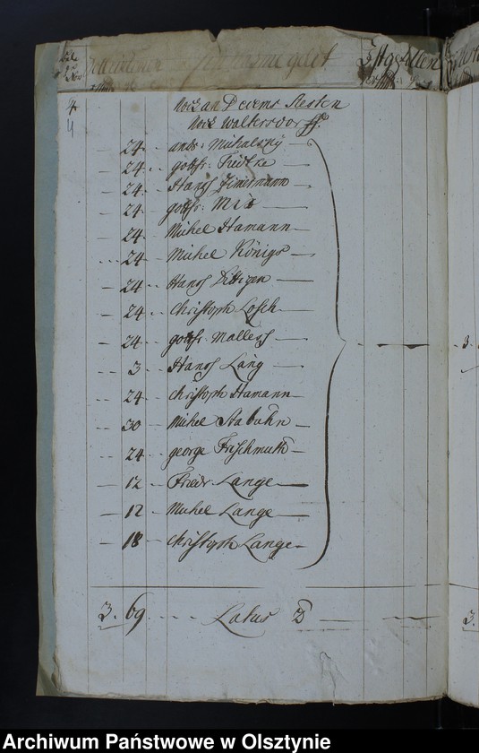 image.from.unit.number "Jahr Kirchen Rechnung der Waltersdorfschen Kirche aller Einnahme und Ausgabe wie auch Bau-Rechnung"
