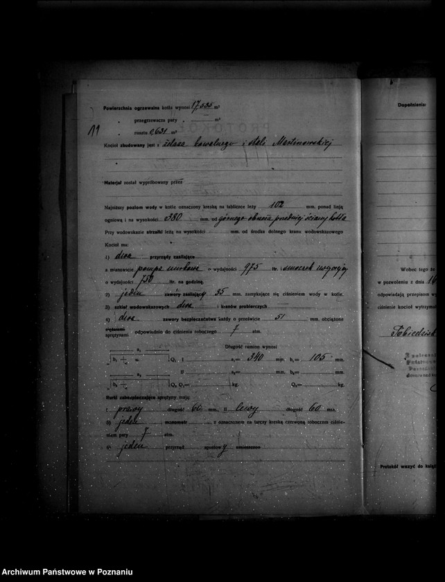 Obraz 15 z jednostki "Fabryka maszyn W. Staszewskiego w Pobiedziskach powiat poznański nr porządkowy kotła 66"