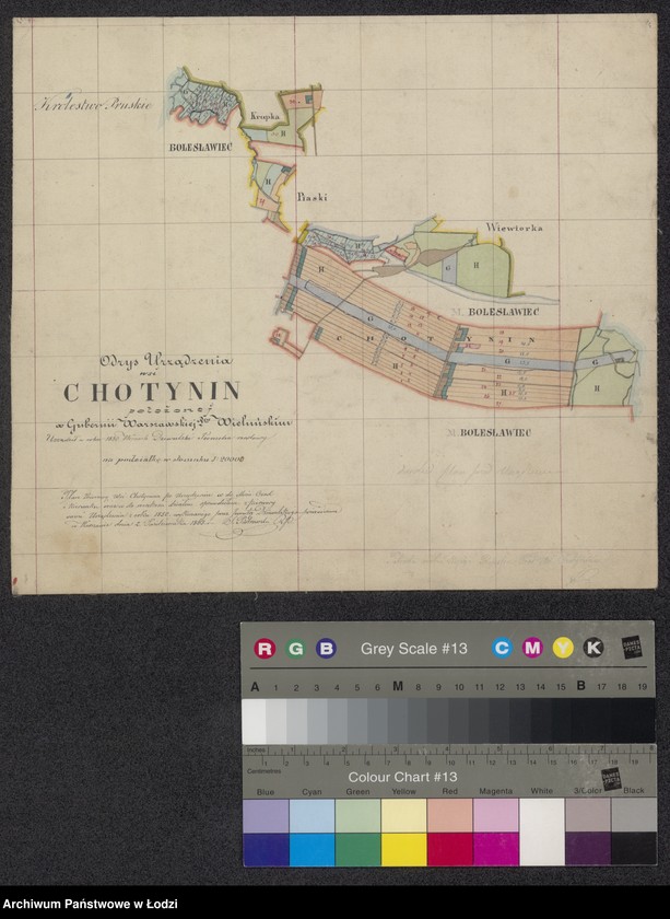Obraz 1 z jednostki "Odrys urządzenia wsi Chotynin ..."