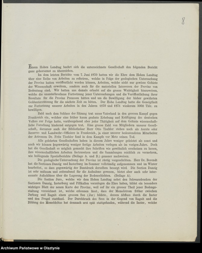 image.from.unit.number "Acta des [20]ten Provinzial-Landtages der Stände des Königreichs Preußen betreffend die Petitionen verschidenen Inhalts"