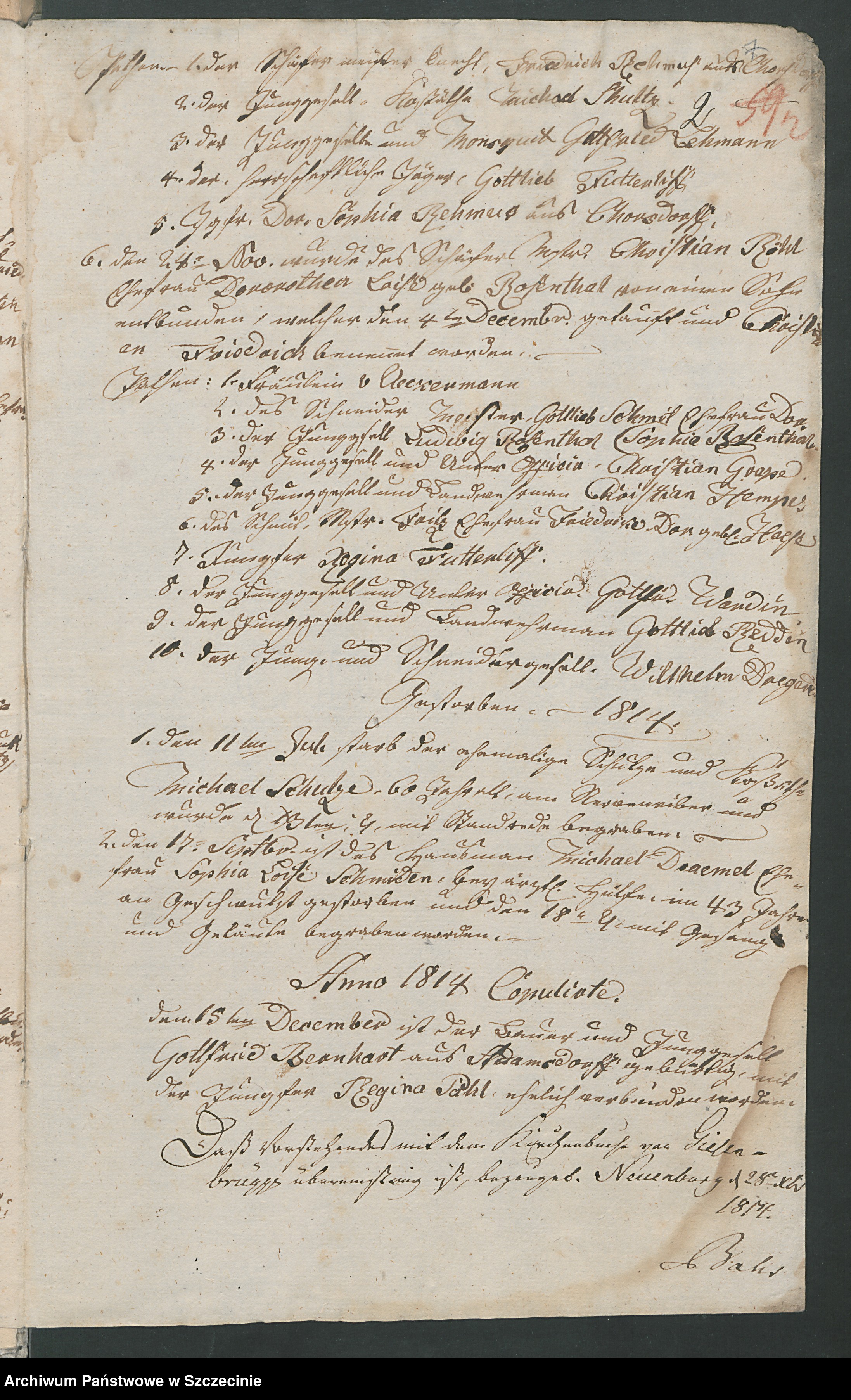 Skan z jednostki: Duplikate der Kirchenbücher von Giesenbrügge