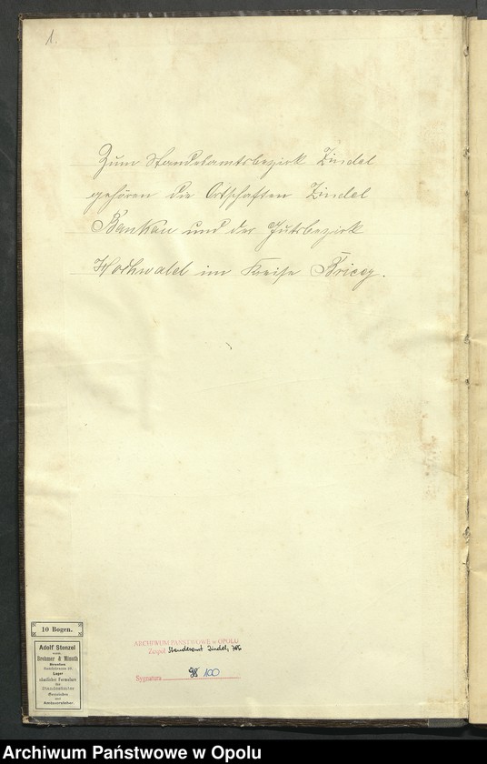 Obraz z jednostki "Sterbe-Neben-Register Standes-Amt Zindel 1904"
