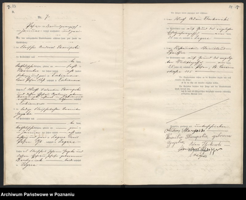 Obraz 9 z jednostki "[Księga małżeństw]"