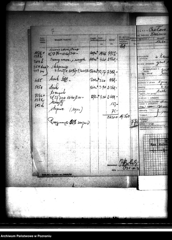 image.from.unit.number "/Oszacowanie budynków majątku Czołowo powiatu kaliskiego należących do Skarbu Państwa"