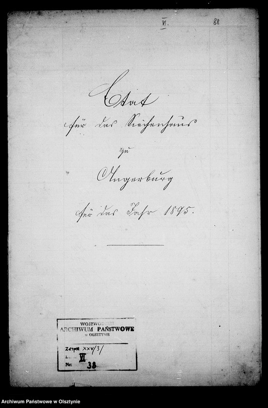 image.from.unit.number "Etat für das Siechenhaus zu Angerburg"