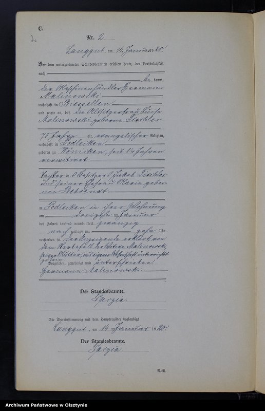 image.from.unit.number "Sterbe-Neben-Register Nr 1 - 23"