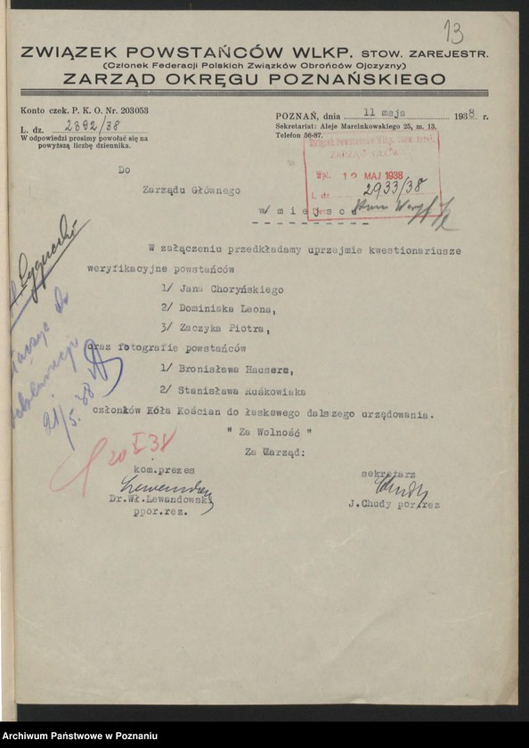 Obraz 18 z jednostki "Kościan - akta koła. tom II."