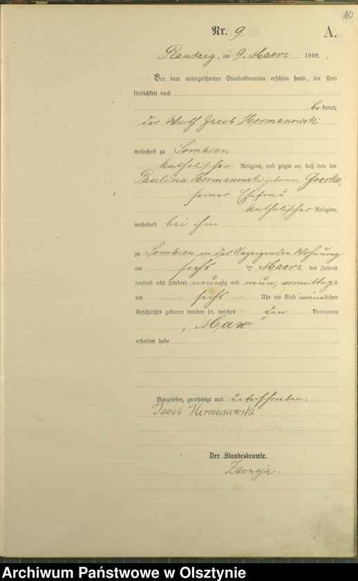 image.from.unit.number "Geburts-Haupt-Register Nr 1 - 50"