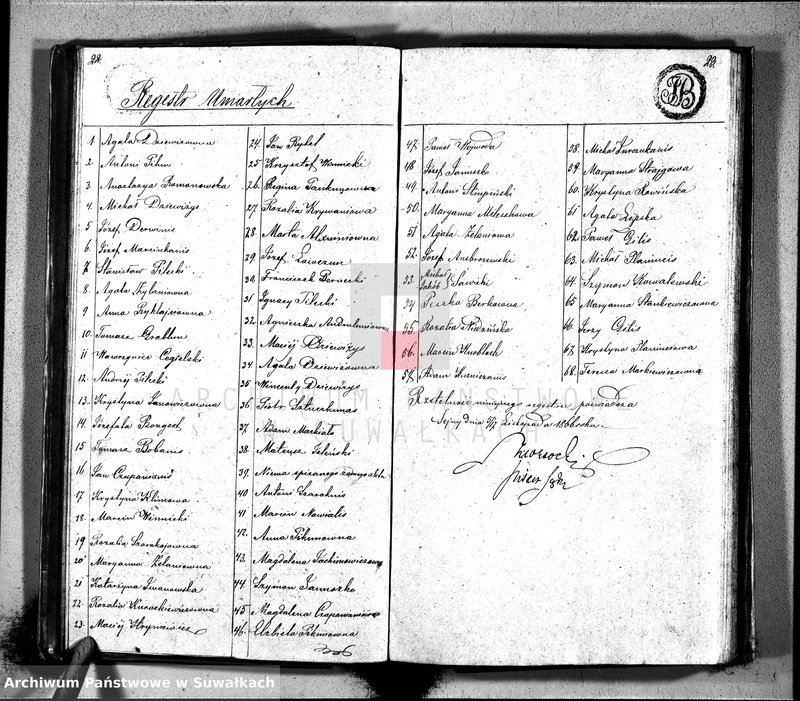 image.from.unit.number "Akta zejścia gminy święto jeziorskiey, powiatu seyneńskiego, w departamencie łomżyńskim od dnia pierwszego maia roku tysiąc osiemset ósmego"