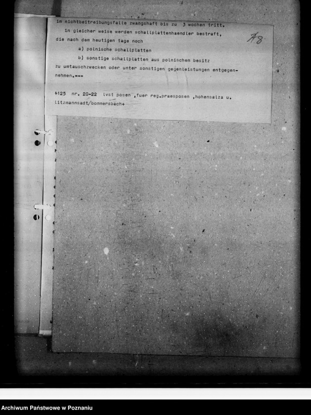 Obraz 12 z jednostki "Polizei verordnung über die Abgabe von Schaltplatten und Gramophonen"