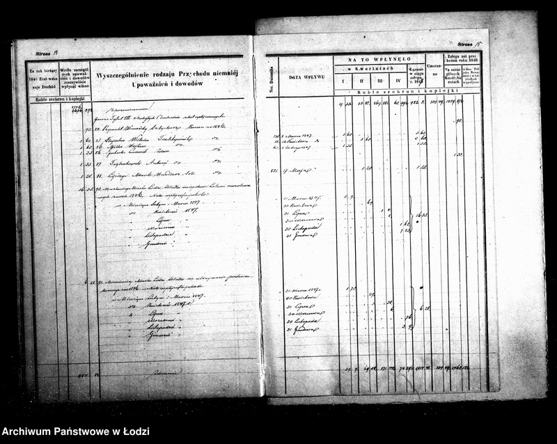 Obraz 12 z jednostki "Manuał przychodu i wydatków kasy ekonomicznej m. Łodzi na r. 1847"