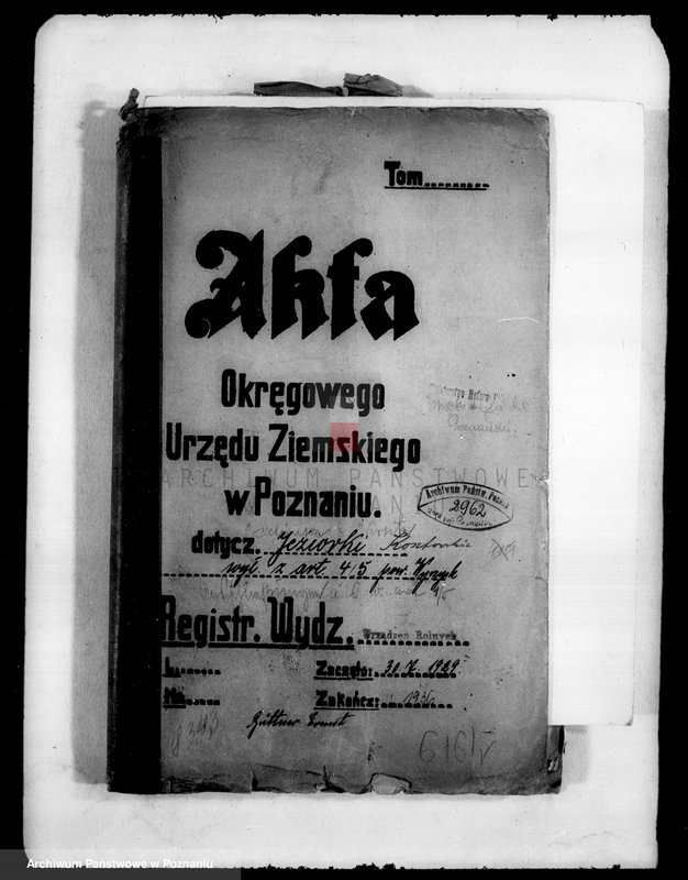 Obraz 4 z jednostki "Majątek Jeziorki Kosztowskie powiatu wyrzyskiego wyłączenie z art. 4/5 ustawy o wykonaniu reformy rolnej Ernst Buttner"