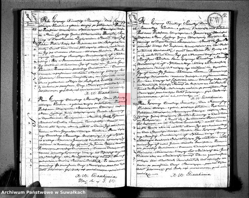 image.from.unit.number "Akta urodzonych gminy wieysieyskiey, powiatu seyneńskiego w departamencie łomżyńskim od 1-go stycznia 1816 roku"