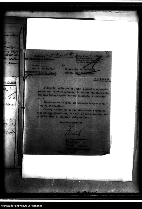 Obraz 11 z jednostki "Dobra państwowe Wełna ubezpieczenie od ognia"