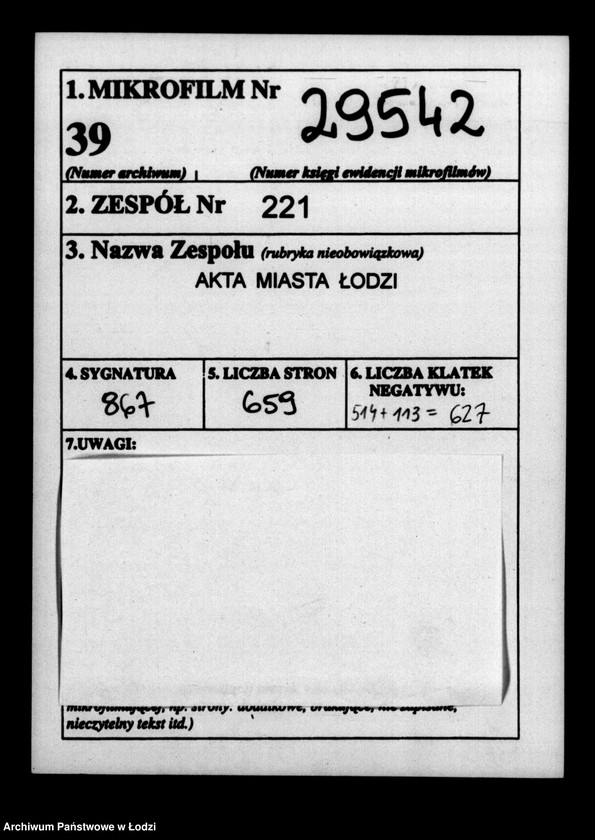 Obraz 2 z jednostki "Akta tyczące się przesiedleń"