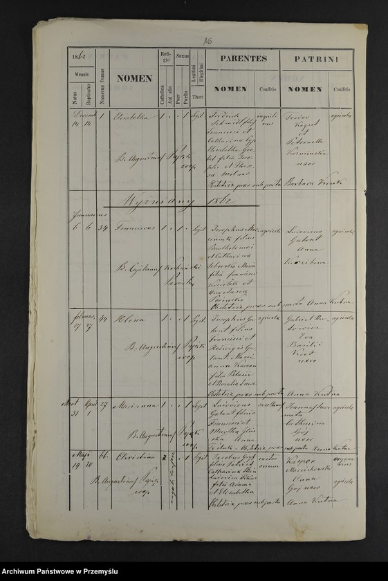 image.from.unit.number "[Odpisy ksiąg urodzeń, małżeństw, zgonów parafii rzymskokatolickiej Wyżyniany z 1862 roku]"