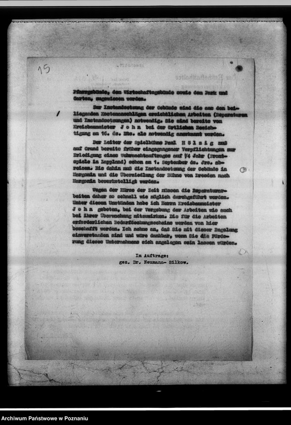 Obraz 19 z jednostki "Gebäude der Spielbühne Margonin."