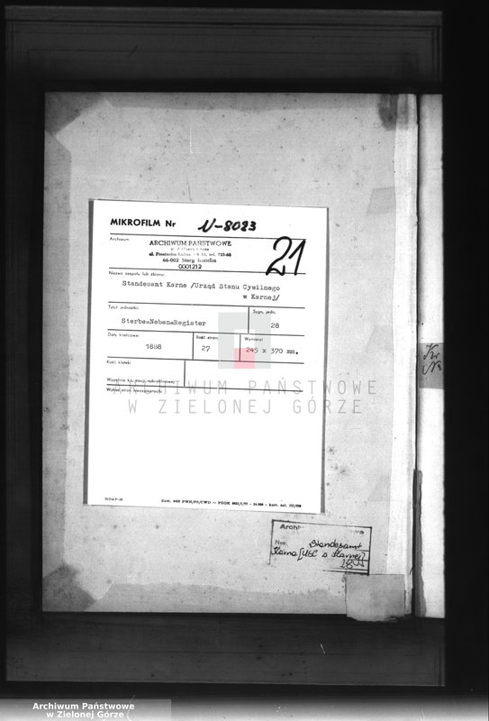 Obraz 3 z jednostki "Sterbe-Neben-Register"