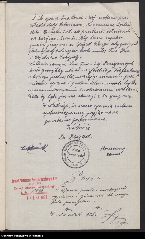 Obraz 13 z jednostki "Swarzędz, powiat Poznań - akta koła."