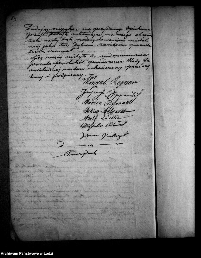 Obraz 17 z jednostki "Akta tyczące się ustanowienia opieki nad nieletnią Matyldą Regner po zmarłym Józefie Regner pozostałej córce"