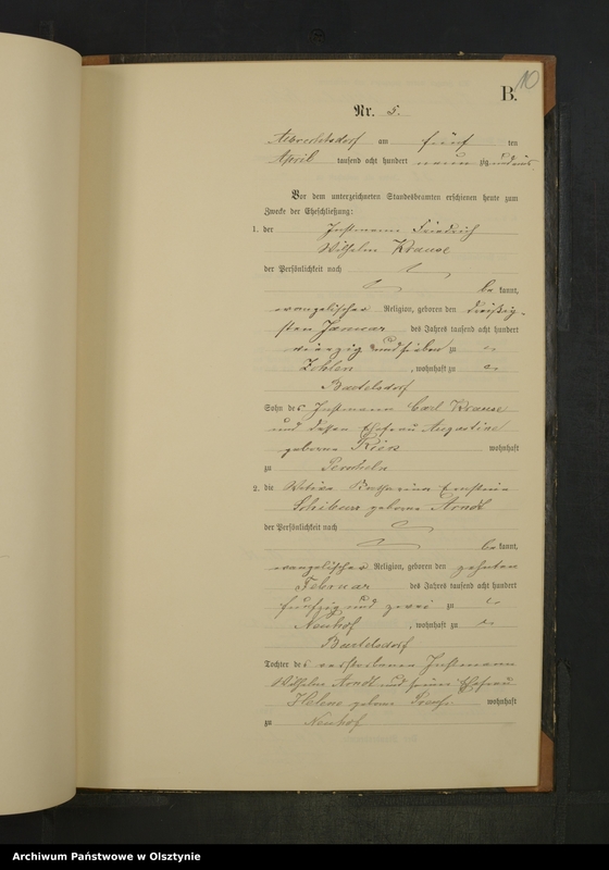 image.from.unit.number "Heiraths-Neben-Register Nr 1 - 16"