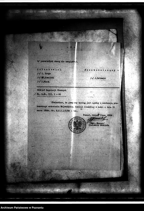 Obraz 10 z jednostki "Regulacja hipoteczna scalonych gruntów wsi Wólka powiatu tureckiego"