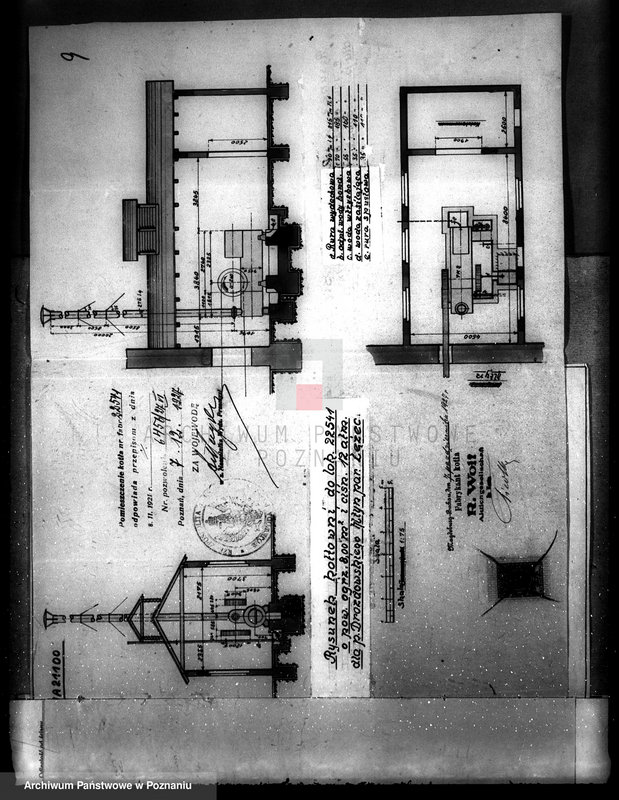 image.from.unit.number "Młyn parowy w Łężcu, pow. międzychodzki własność St. Drozdowski nr woj. kotła 6043"