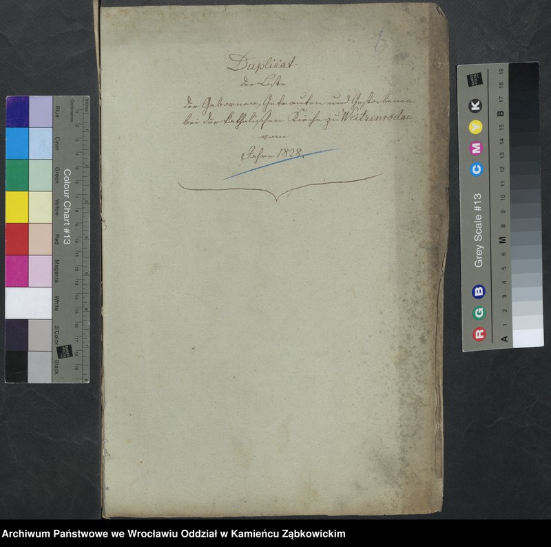 image.from.unit.number "Amtsgericht Schweidnitz Duplicate der Kirchenbücher der katholische Kirche zu Weizenrodau"