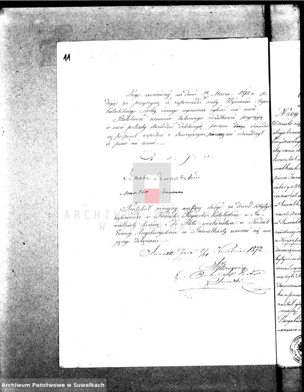 Obraz 15 z jednostki "Dowody wyz. Ewang. - augsb. Suawłki 1872"