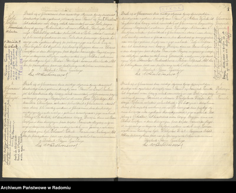 image.from.unit.number "Duplikat akt urodzonych, zaślubionych i zmarłych parafii Głowaczów za 1920 rok"