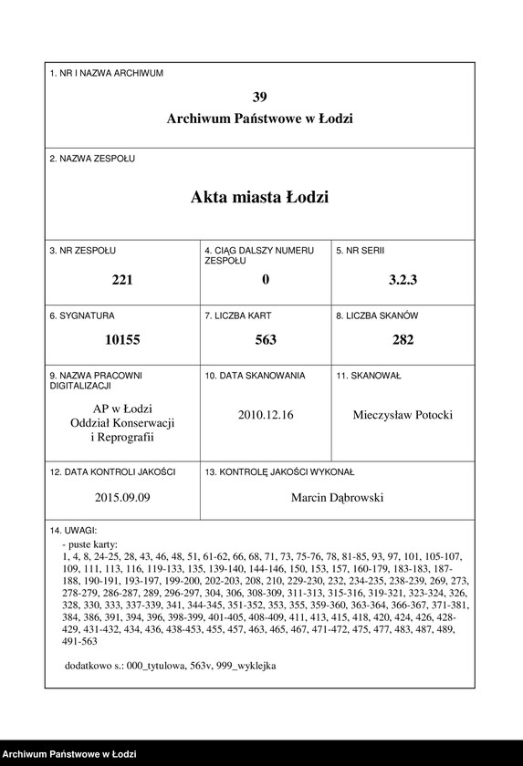 Obraz 1 z jednostki "[Księga ludności stałej m. Łodzi guberni piotrkowskiej nr domu 1133-1140]"