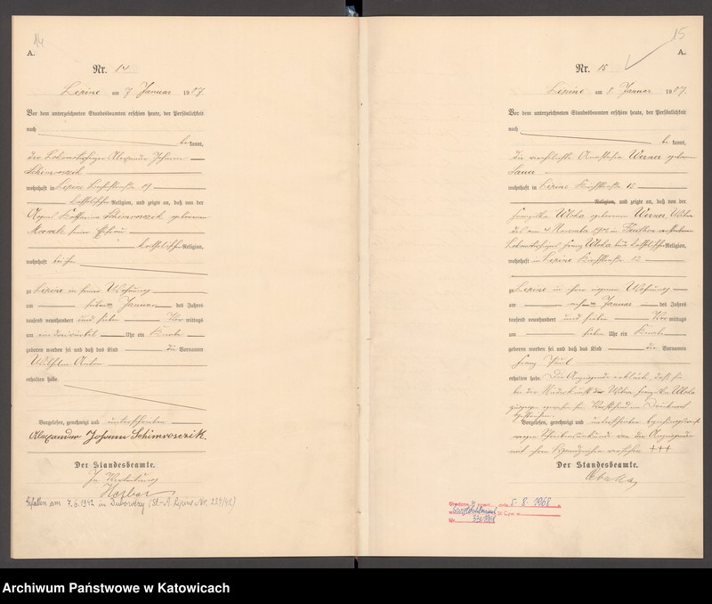 image.from.unit.number "Księga urodzeń T. I nr 1-400"