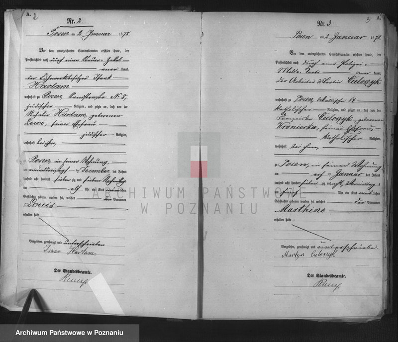 Obraz 3 z jednostki "Księga urodzeń t. I"