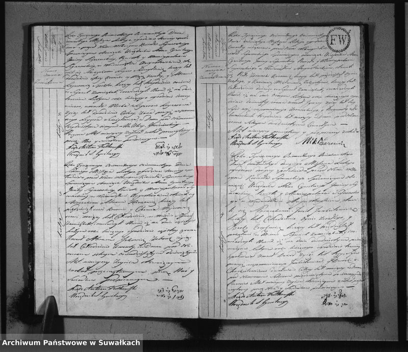 image.from.unit.number "Akta zeszłych stanu cywilnego gminy seyneńskiey od 1-go stycznia 1818 roku."