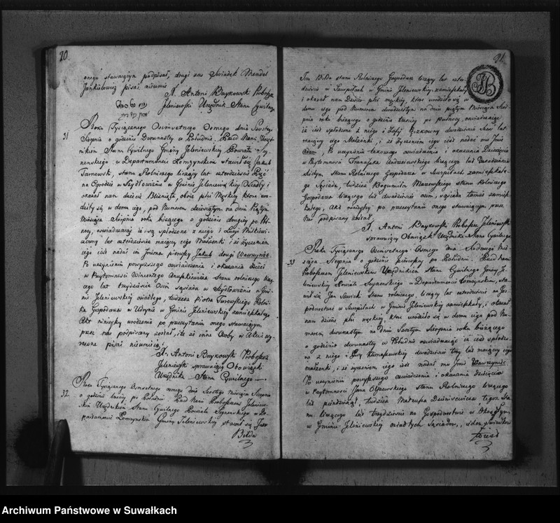 image.from.unit.number "Akta Urodzenia Gminy Jeleniewskiey Roku 1808"