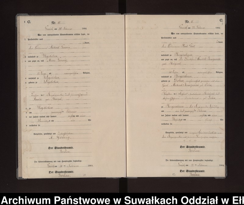 image.from.unit.number "Sterbe-Neben-Register des Königlichen Preussischen Standes-Amtes Gneist Kreis Loetzen"