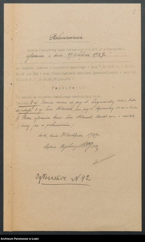 Obraz 10 z jednostki "Leon Milczarek – skład win i wódek"